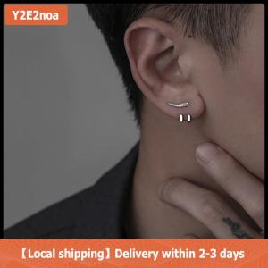 【Local shipping】 New Punk Earring For Men Detachable Dual Purpose Stud Earrings Prong Ear Charms Fashion Jewelry