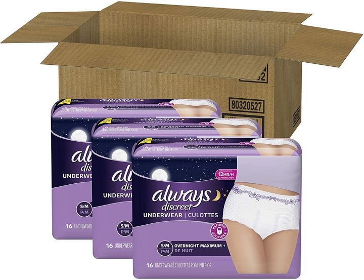 Buy Always Discreet Incontinence & Postpartum Underwear Maximum