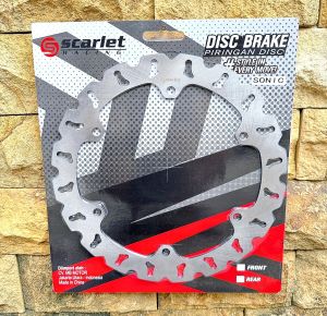 Piriringan disc depan SONIC 150 R DISC FRONT HONDA ASTRA SONIC 150 R cakram depan honda sonic 150R pgm f1 piringan rotor front sonic 150cc sonic 150r cakram depan honda sonic disc rotor standar crazo knz tdr racing original honda sonic cakram 295mm 300mm