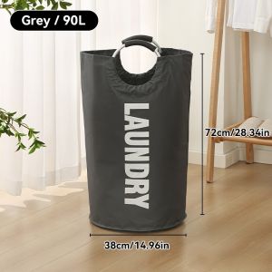 160L Foldable Laundry Basket Large Laundry Hamper with Handle Dirty Clothes Laundry Bag Organizer