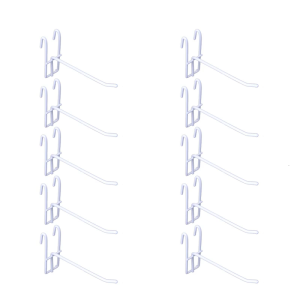 10pcs Supermarket Pegboard Hooks Reusable Mesh Panel Hangers Wear-Resistant Storage Hook for Jewelry Organization