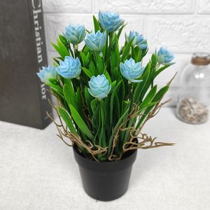 Bunga Hias Bonsai Tanaman Rumput Artificial Grass Flower Mini Dekorasi Meja Ruang Tamu Rumah PBP191