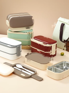 Bento Boxes Adult Microwave Oven Bento Lunch Box Kid Children Leak-Proof Stainless Steel Material Lunch Box for Student