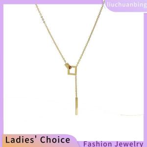 [COD] liuchuanbing Jewellery Fashion Long Pendant Necklaces For Women Simple Adjustable Clavicle Chain Light Luxury Sweater Chain Jewelry Accessories Gifts