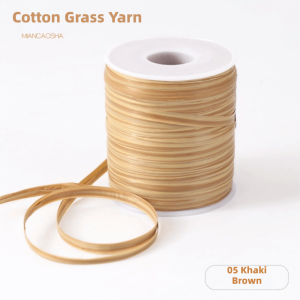 LUXERY 120M Per Roll Raffia Thread Durable Eco-Friendly Hook Hat Ribbon Premium Quality Weaving Crochet Yarn DIY