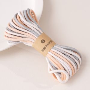 4mm 10M/Bag Cotton Thread Dyed Gradually Changing Color Braided Rope For String Bracelet Braided Cord Handmade DIY Tassels Beading String Thread