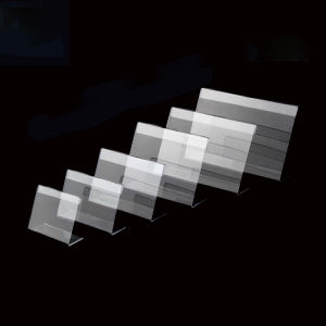 Talao Acrylic Transparent Display Stand Sign Label Frame Price Tag Business Card Holders