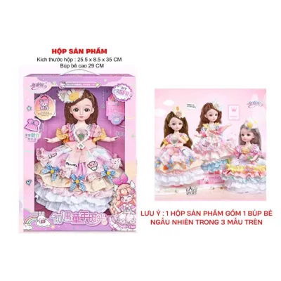 Hộp Búp Bê Đồ Chơi Cho Bé Gái Công Chúa Lolita Tặng Kèm Phụ Kiện & Trang Phục Quà Cho Bé Gái Dễ Thương - Lana Queen