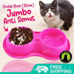 SEMPATI Mangkok Mangkuk Kucing Tm Double Model Planet Wadah Tempat Makan Minum Kucing Anjing Cat Kitten Adult Anabul Pet Bowl Double Anti Semut