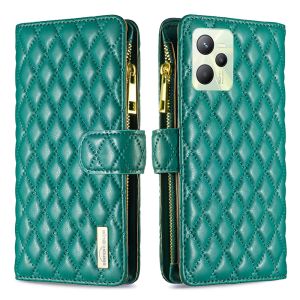 For OPPO Realme C35 C30 C25S C25 C21 C20 C11 2021 C15 C12 Phone Case Magnetic Small Fragrant Wind Leather Wallet Card Slot Fashion Flip Cover Casing