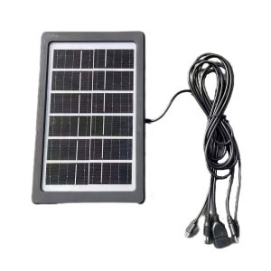 3W 5V USB Solar Panel Charger IP65 Waterproof Monocrystalline Outdoor Power Source Smart Sensor Continuous Backup Energy