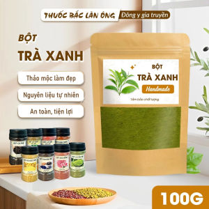Combo bột hỗ trợ ngừa mụn làm mờ thâm hiệu quả ( bột diếp cá bột khổ qua bột trà xanh)