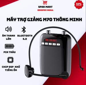 ( Xả Kho Rẻ Nhất ) Loa Trợ Giang Cao Cấp Loa trợ giảng không dây M70  Công suất : 15W máy hỗ trợ giảng dạy cho giáo viên hướng dẫn viên bảo hành 12 tháng