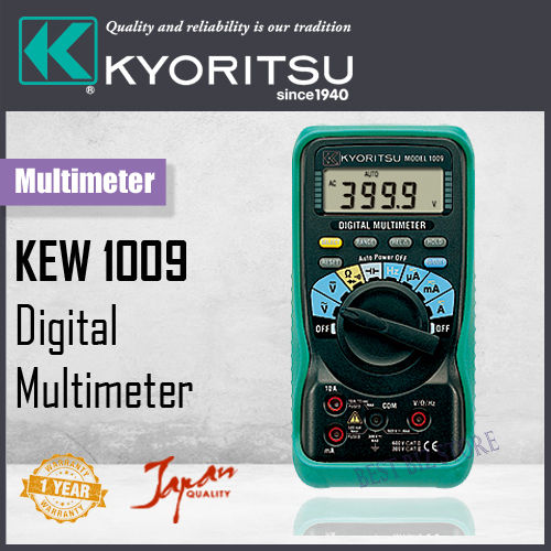 Kyoritsu 1009 Digital Multimeter 4000 counts(Original) Lazada