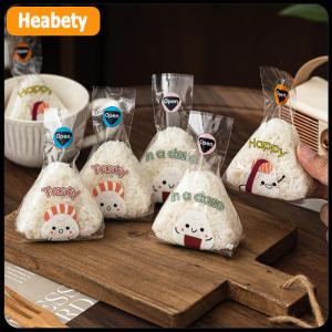 【2-3 days delivery】 50 100Pcs Lovely Cartoon Triangle Rice Ball Packing Bag Seaweed Onigiri Sushi Bento Making Mold Bento Accessories Sushi Bags