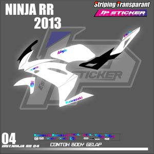 NINJA RR 2013 ORIGINAL (COD) STIKER STRIPING MOTOR KAWASAKI NINJA RR 2013 - STIKER LIST STIKER MOTOR DESAIN RACING HOLOGRAM DAN TRANSPARAN BISA COD IP.KODE 04