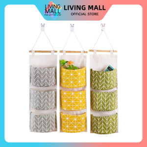 Storage Bag Gantung 3 Sekat / Pouch Gantung / Organizer Korea