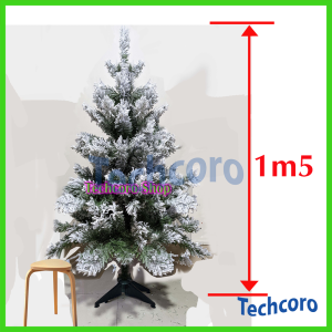 Cây thông Noel lá xanh phủ tuyết CHÍNH HÃNG - CHAANG CHIIA lá dày tán rộng siêu đẹp