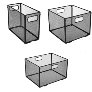 Desk Document Organizers Metal File Storage Case Large Capacity Storage Basket for Office Desk Organization Acessories