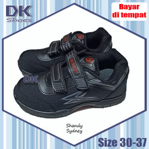 DK Shoes - Sepatu Shandy Sydney 30-37 / Sepatu Sekolah Anak Laki Hitam / Sepatu Hitam / Sepatu Sekolah Anak Laki SD SMP SMA / Sepatu Sekolah