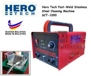 Hero Tech Post-Weld Stainless Steel Cleaning Machine SCT-1000 With 1 Liter PLS-ACID-EG400