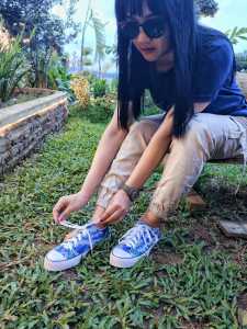 Sepatu Tenun Limited Edition V-Three Fashion & AllStar Converse