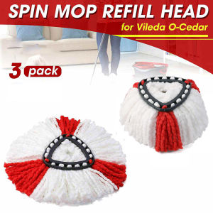 FLUTE ปั่น 360 หมุน เติมเงิน สำหรับ Vileda EasyWring O-Cedar ทำความสะอาด พื้น ของใช้ในบ้าน หัวม็อบ ผ้าถูพื้น เครื่องมือทำความสะอาด