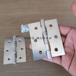 engsel pintu jendela pintu 3" inch engsel plat Baja stainless steel Crome Anti Karat