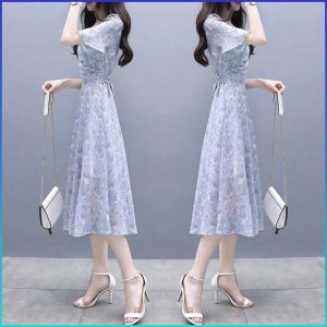 One-piece Dress Comfort Long Skirt Slimmer Waist Breathable Temperament Goddess Super Fairy Mori System