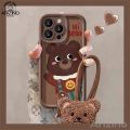 เคสโทรศัพท์ OPPO Reno13 F Reno13 Pro 5G Reno 12 Pro 5G Reno12F Reno 11 Pro 5G Reno11F Reno10Pro 5G Reno8T 5G Reno8T 4G Reno8Z 5G Reno7Z 5G Reno8 5G Reno7 4G Reno5 Reno4 สายคล้องหมีเคสโทรศัพท์ซิลิโคนป้องกันการตก. 