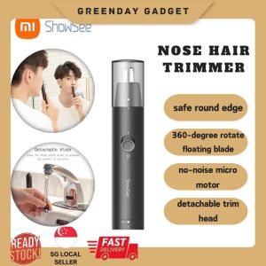 Xiaomi ShowSee Nose Hair Trimmer Waterproof Electric Portable Nose Hair Shaver Safe Cleaner Tool