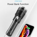 Smiling Shark SD0521 LED Torchlight M60 Super Bright Flashlight Powerful USB Rechargeable Zoomable Waterproof Outdoor Emergency Hiking Camping Working Lighting. 