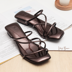 ZEMORA Velcy Sandal Heels Tali Wanita Hak 2 CM