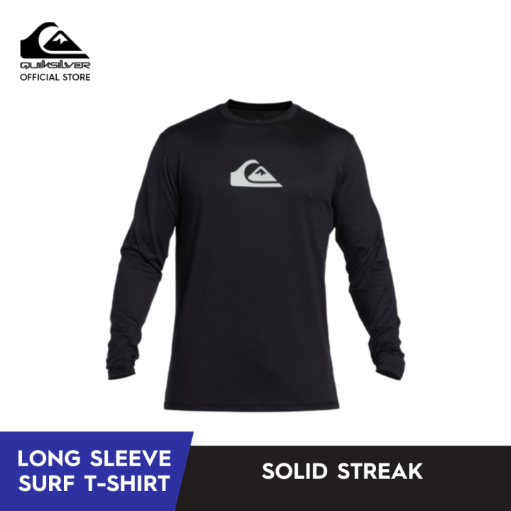Quiksilver Solid Streak Long Sleeve UPF 50 Surf T-Shirt for Men