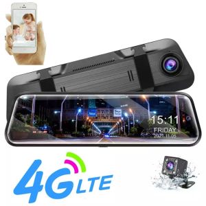 Camera hành trình 4G cao cấp Full gương video 2K sắc nét -Xem youtube GPS Hiển thị tốc độ - Camera kép trước và sau