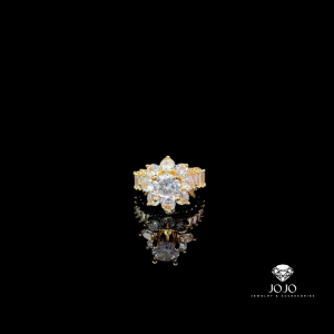 N1271 Nhẫn nữ nhô cao đính đá CZ cao cấp sáng lấp lánh JOJO