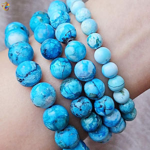 Graduation Grade Sky Marine Blue Azurite Bracelet