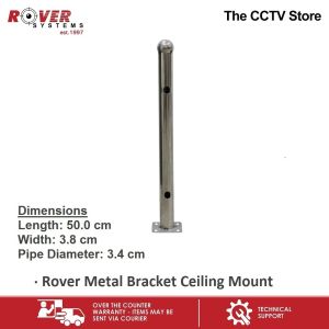 Rover Systems 50.0 cm x 3.8 cm x 3.4 cm I-type Ceiling Mount Stainless CCTV Camera Bracket