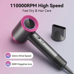 ANYTROX SG [READY STOCK]4 in 1 Anion Hair Dryer 2000W Fast Dry Negative Ions Hair Blow Temperature 3-pin Plug Professional Ionic Tech Hair Care Hairdryer