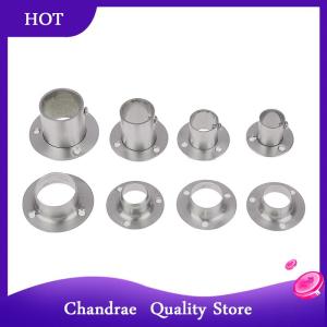 [Chandrae] ที่วางหลอดแก้วสแตนเลสสำหรับตู้เสื้อผ้าอุปกรณ์เฟอร์นิเจอร์ครัวเรือนที่วางท่อกลมผ้าม่าน