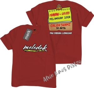 Akd Kaos Atasan Dtf Mld Mantan Gratis Pelanggan 250k Calon Suami 50Juta Pas Dibuka Longgar Kaos Pria & Wanita Kaos Murah Kaos Distro Bandung Kaos Katun Distro Hitam Putih