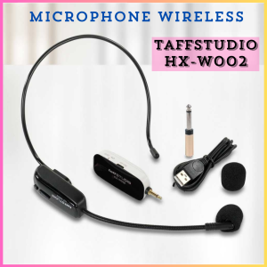 COD TaffSTUDIO Wireless Microphone UHF Call Center with Transmitter - mic mik mikrofon suara jernih youtuber suara bagus podcast Wireless Interview imam masjid / mik buat imam sholat / mik imam mesjid wirelles / mic wirelles imam / mikrophone untuk imam m