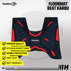 Hayaidesu Floor Mat Honda Beat Karbu Karpet Motor - Premium Quality