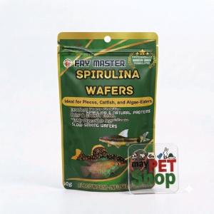 Fry Master Spirulina Wafers - Nutrient-Rich Algae-Based Food for Plecos Catfish and Algae-Eaters - 50g