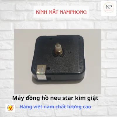 Máy đồng hồ treo tường Neu star kim giật (chính hãng) tặng kem pin