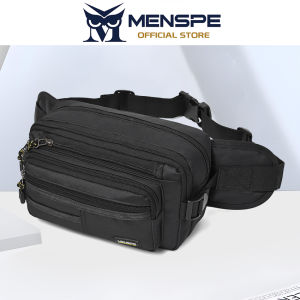MENSPE Mens Waist Bag Multi Functional Chest Bag Waterproof Sports Bag Large Capacity Casual Bag Street Bag Portable Messenger Bag Fitness Bag Travel Bag Business Bag For Men Women