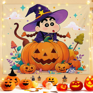 Anime Cartoon Character Halloween Hanging Cloth Rental House Wall Covering Decorative Painting High-End Background Cloth