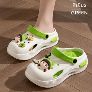 🌈รองเท้าแตะหัวโต🌈 ลายการ์ตูน น่ารัก ยางนิ่มไม่แข็ง ใส่สบาย รองเท้า  แบบสวมรัดส้น พื้นนุ่ม สุดคาวาอี้ รองเท้าหัวโตน่ารักมากก🌈