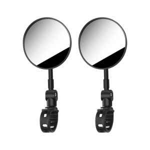 Wide Angle Bicycle Rearview Mirror Silicone Handle Anti-Slip Motorcycle Mirror for E-Bikes