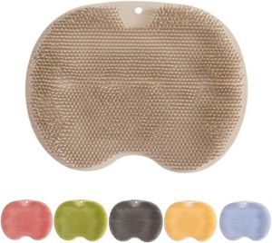 Foot Back Cleaning Pad 2026 Upgrade Shower Foot Scrubber Mat Slip Suction Cups Foot Scrubber Shower Foot Scrubber Mat Back Washer for Men and Women (Blue)